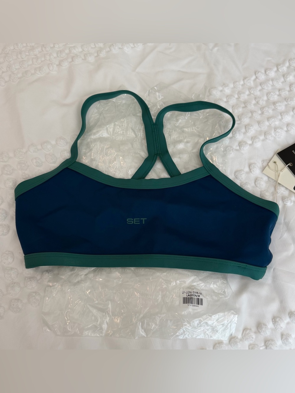 SET ACTIVE LuxForm Lux Swim Bra Lagoon Medium BNWT - Picture 3 of 8